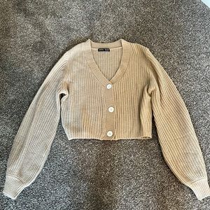 Shein cropped sweater cardigan, Size S